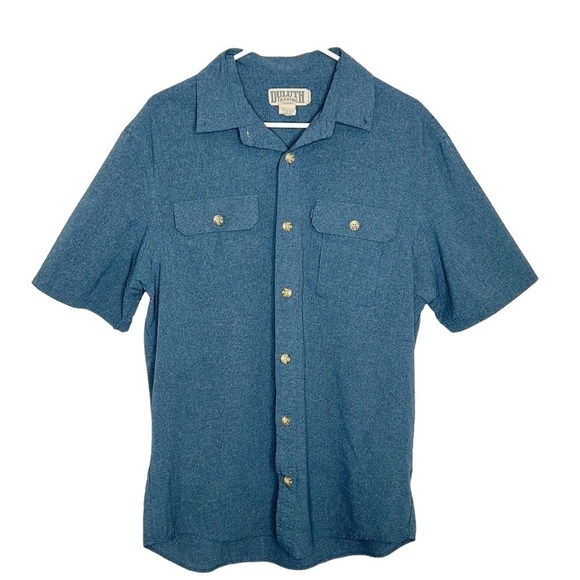 Duluth Trading Co Men's‎ Brezeshooter Blue Performance Vented Shirt Size Medium - Picture 1 of 5